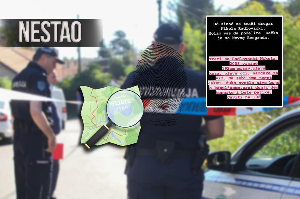 ŠIRI SE APEL ZA POMOĆ, NESTAO TINEJDŽER: Ako vidite ovog dečka, odmah zovite policiju