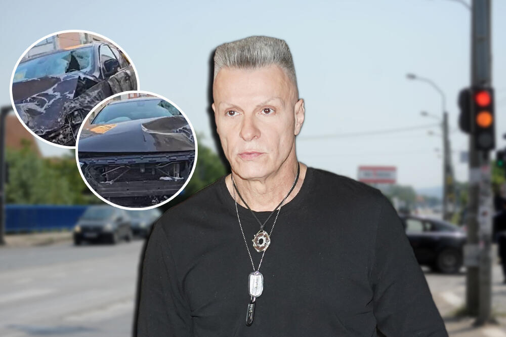 STIGLE FOTKE UNIŠTENOG AUTOMOBILA ĐORĐA DAVIDA NAKON SAOBRAĆAJNE NESREĆE: Vozilo skroz UNIŠTENO, završilo na OTPADU