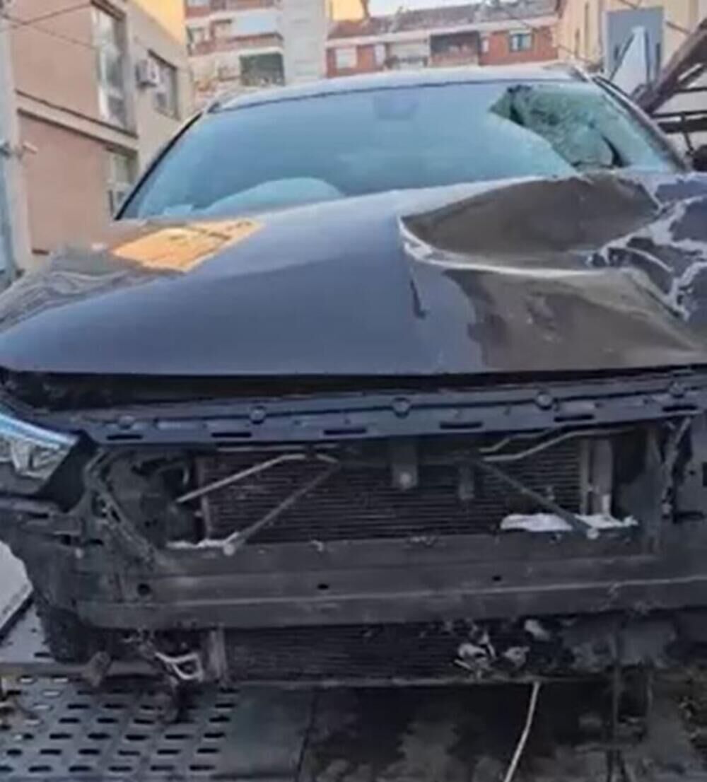 Auto Đorđa Davida nakon saobraćajke izgleda ovako