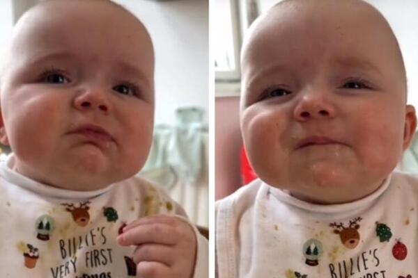 KADA VIDITE REAKCIJU OVE BEBE KOJA PRVI PUT PROBA AVOKADO ISTOPIĆETE SE: Neverovatno je SLATKA i svi je KOMENTARIŠU