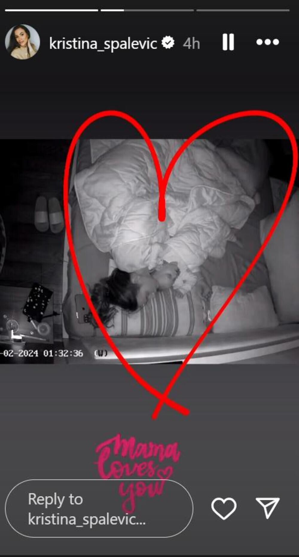 Objava Kristine Spalević