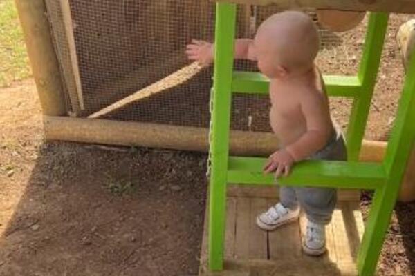 TATA NAPRAVIO SINU SPECIJALAN LIFT: Reakcija mališana će vas OBORITI S NOGU! Ima li ŠTA LEPŠE? (VIDEO)