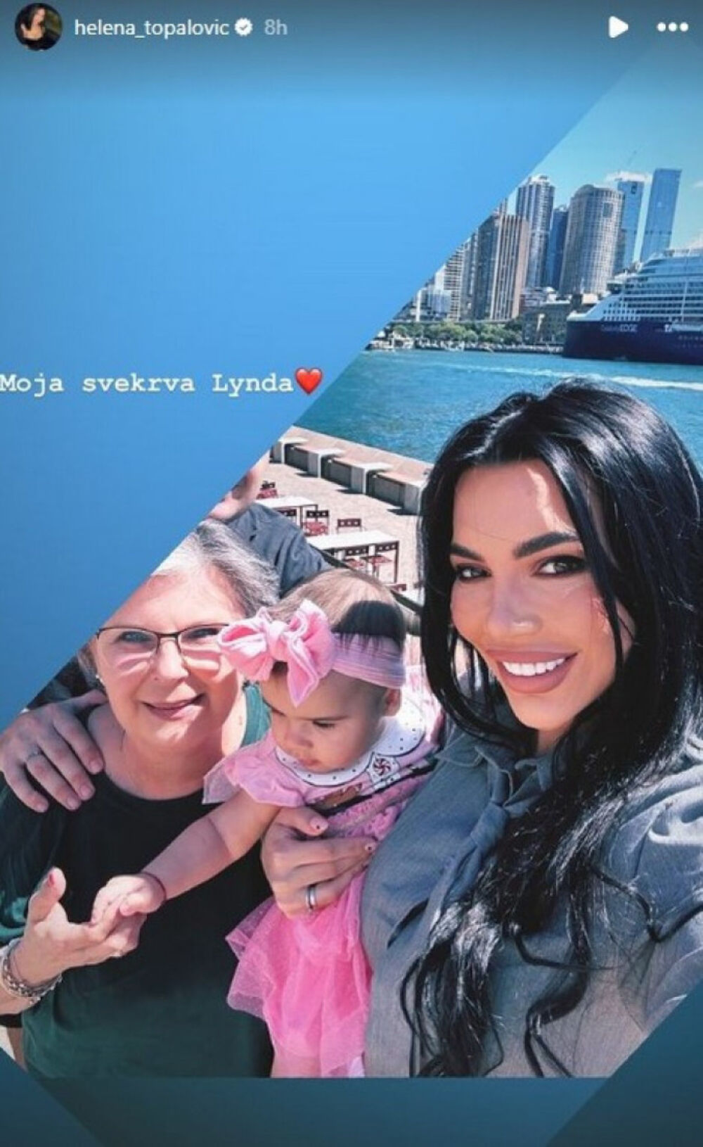 Helena Topalović sa ćerkom i svekrvom