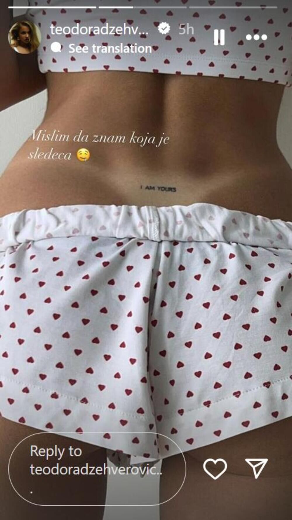 Sledeća tetovaža Teodore Džehverović