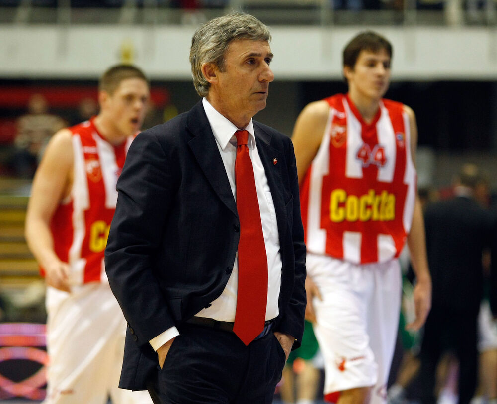 Svetislav Pešić kao trener Crvene zvezde