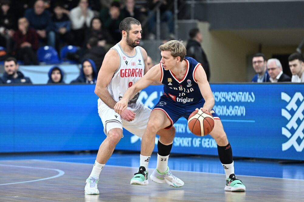 Detalj sa meča Gruzija - Srbija