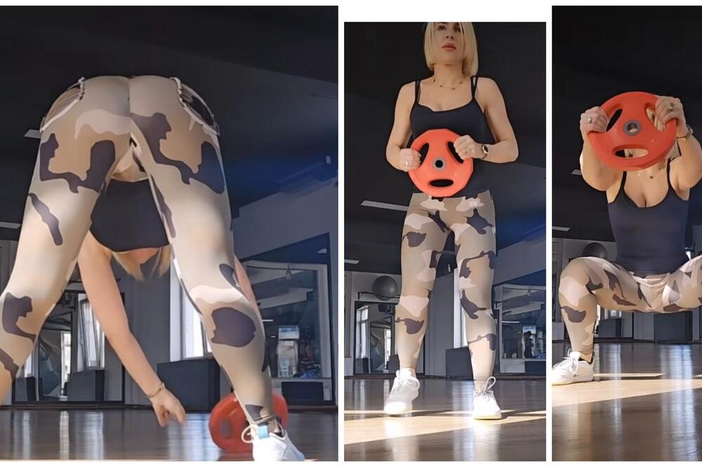 SKAČE, PREVRĆE SE, A GRUDI SAMO ŠTO NE ISPADNU: Jovana Jeremić zadala VEŽBE za SAVRŠENU POZADINU, jaka ZADNJA LOŽA