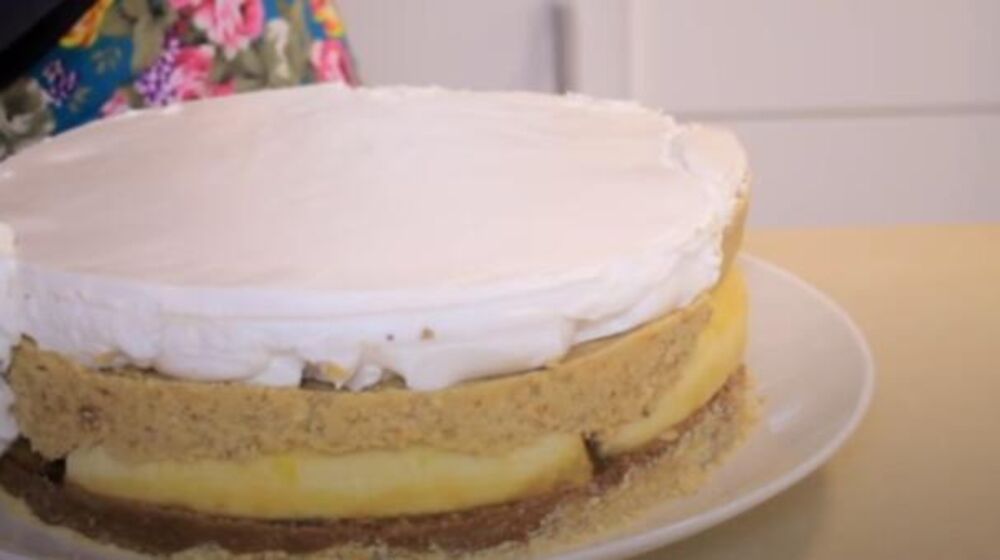 Posna plazma torta sa orasima i bananama