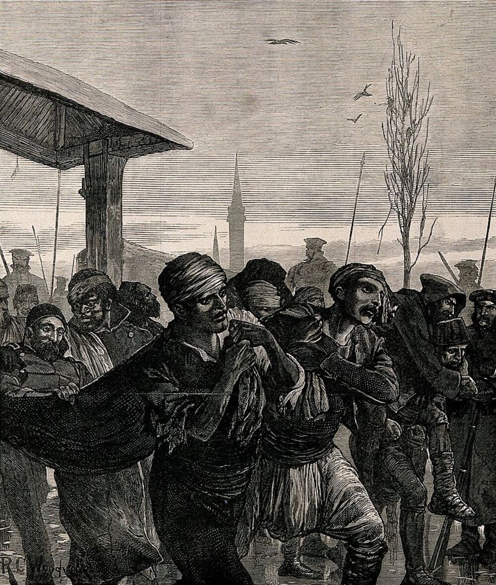 Sklanjanje ranjenih, 1878.
