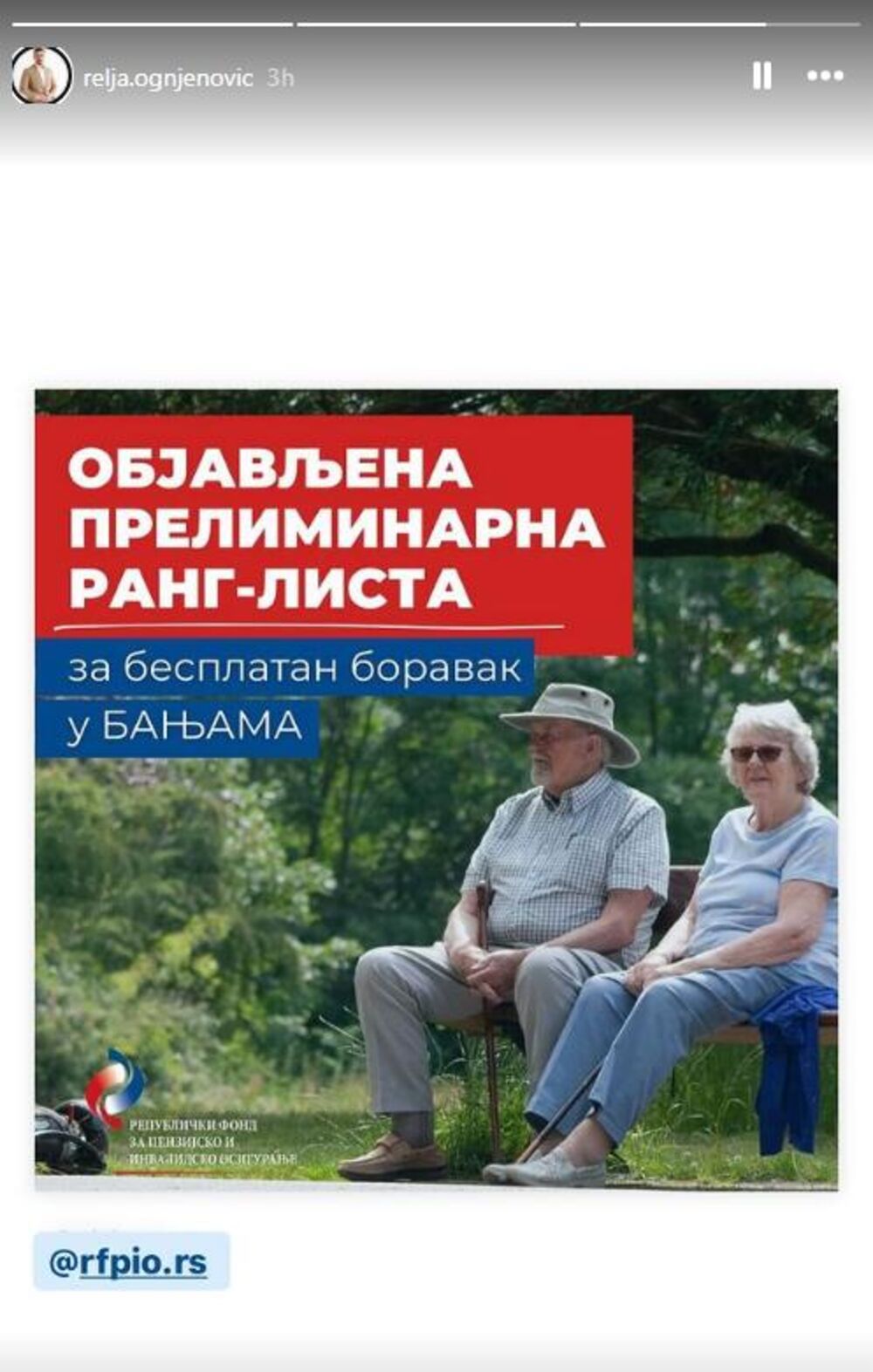 Objava direktora PIO fonda