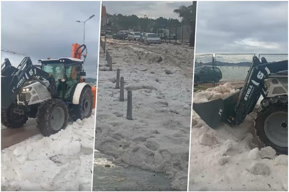 PIJAVICA NA ŠOLTU, SPLIT SE ZABELEO OD GRADA: Neverovatno nevreme pogodilo DALMACIJU (VIDEO)