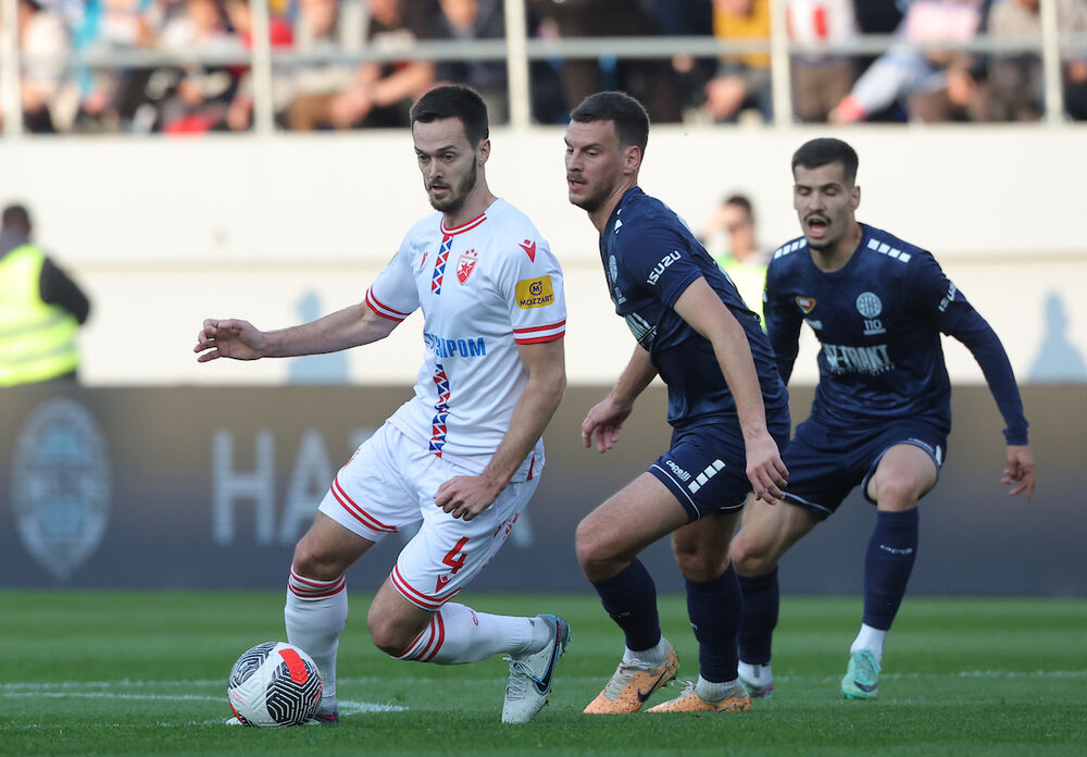 Mirko Ivanić i Miloš Pantović na utakmici TSC-a i Crvene zvezde u Bačkoj Topoli