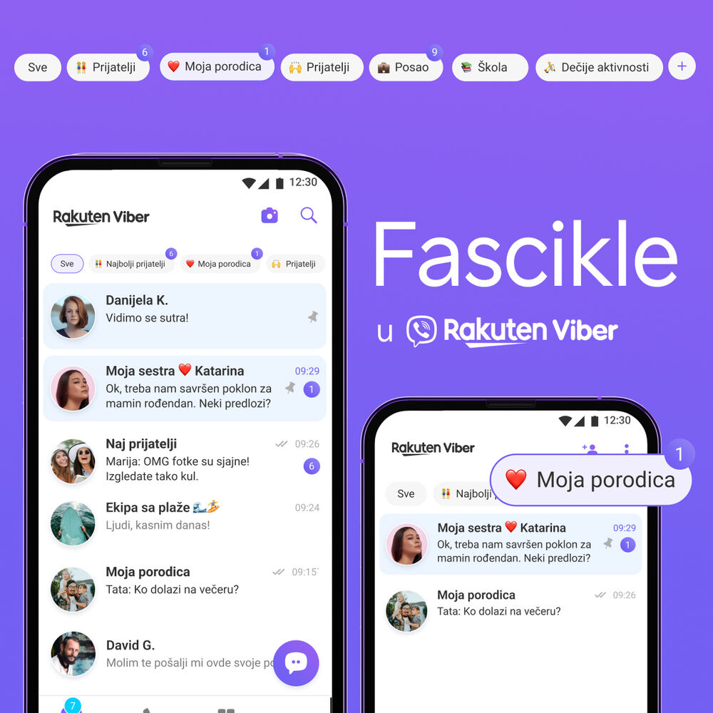 Updated Rakuten Viber Rakuten Viber uvodi Fascikle za prepiske