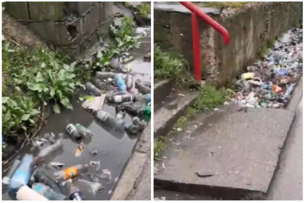 OVO JE STVARNO PORAŽAVAJUĆE, NAJSRAMNIJA SLIKA BEOGRADA! U Krnjači otpad PLIVA U PRLJAVOJ VODI (VIDEO)