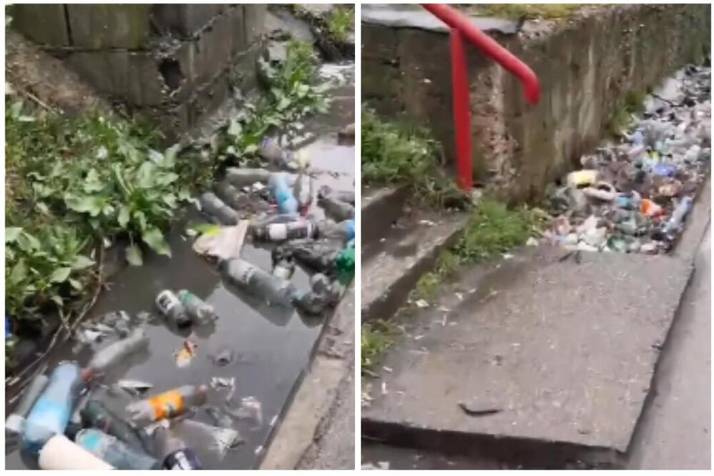 OVO JE STVARNO PORAŽAVAJUĆE, NAJSRAMNIJA SLIKA BEOGRADA! U Krnjači otpad PLIVA U PRLJAVOJ VODI (VIDEO)