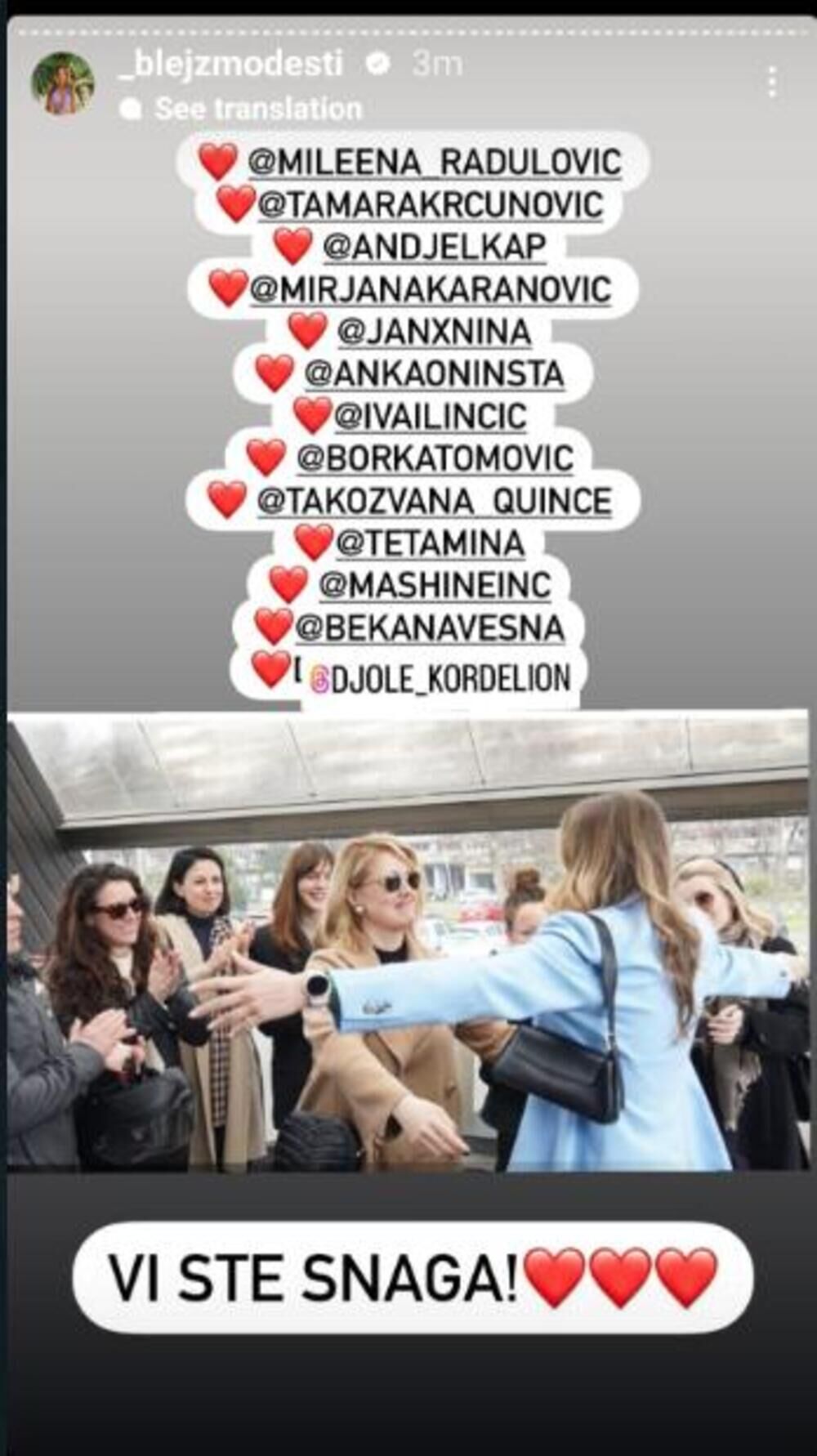 Anđela se oglasila na svom instagram storiju uz jaku poruku