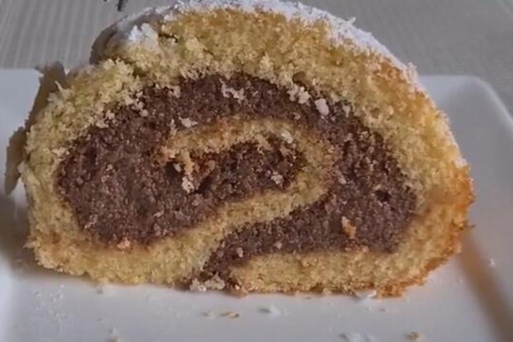 NAJLEPŠA POSLASTICA SA ČOKOLADOM I ORASIMA: Mađarski rolat "zebra" - kombinacija ukusa obara sa nogu