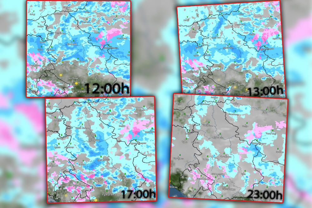 POGLEDAJTE KAKO ĆE SE NEVREME KRETATI KROZ SRBIJU PO SATIMA: Temperatura će PASTI, ovo je detaljna prognoza (FOTO)