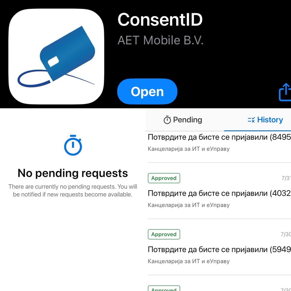 Aplikacija ConsentId za ulogovanje u eID