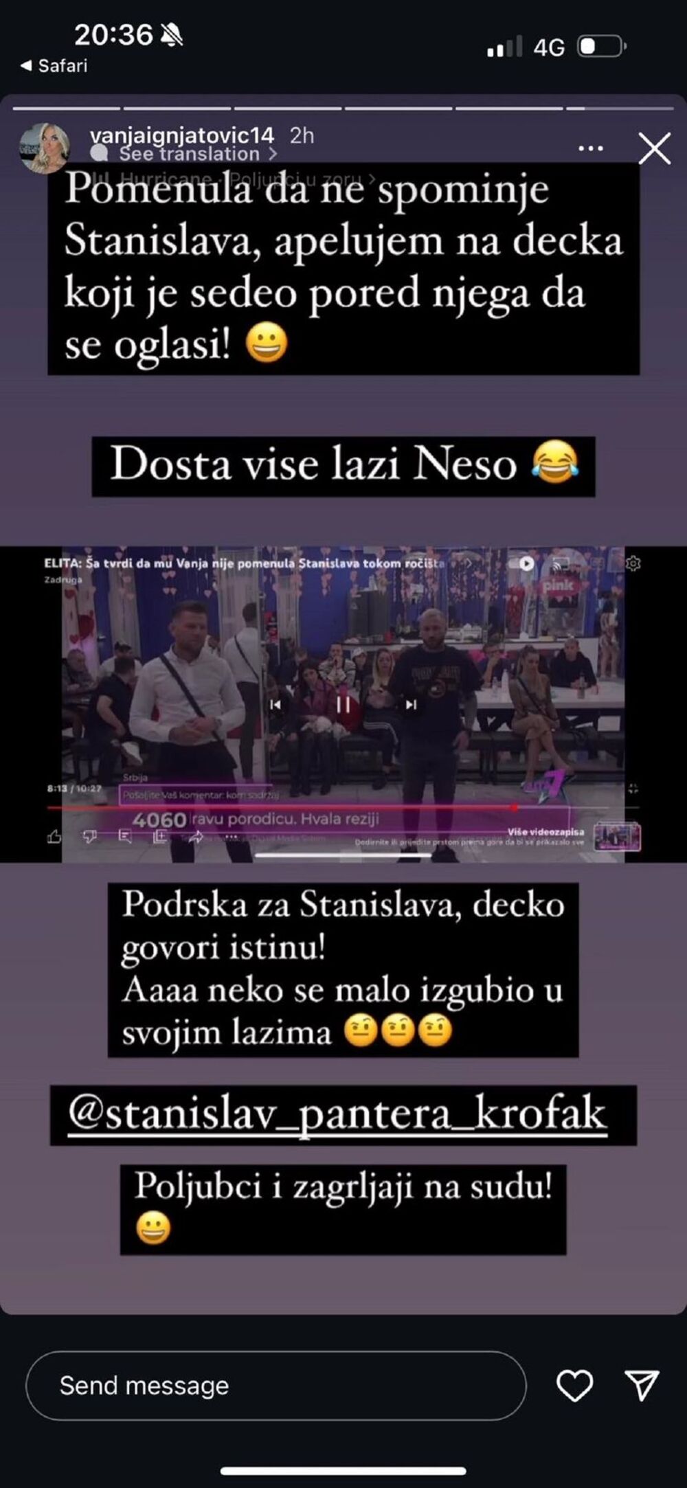 Objava Vanje Ignjatović