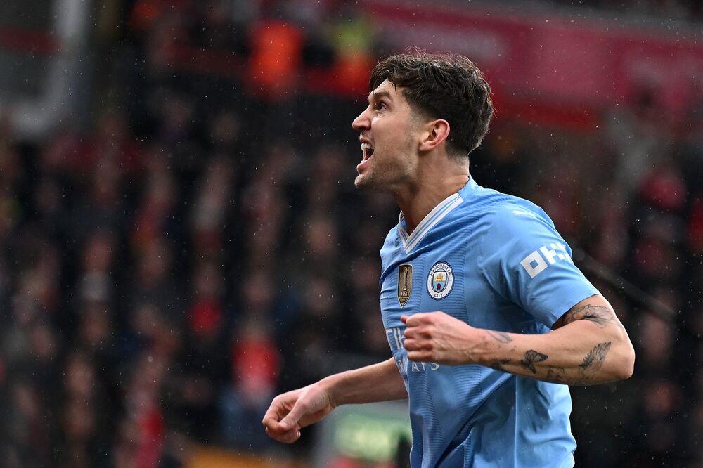 Džon Stouns slavi vodeći pogodak