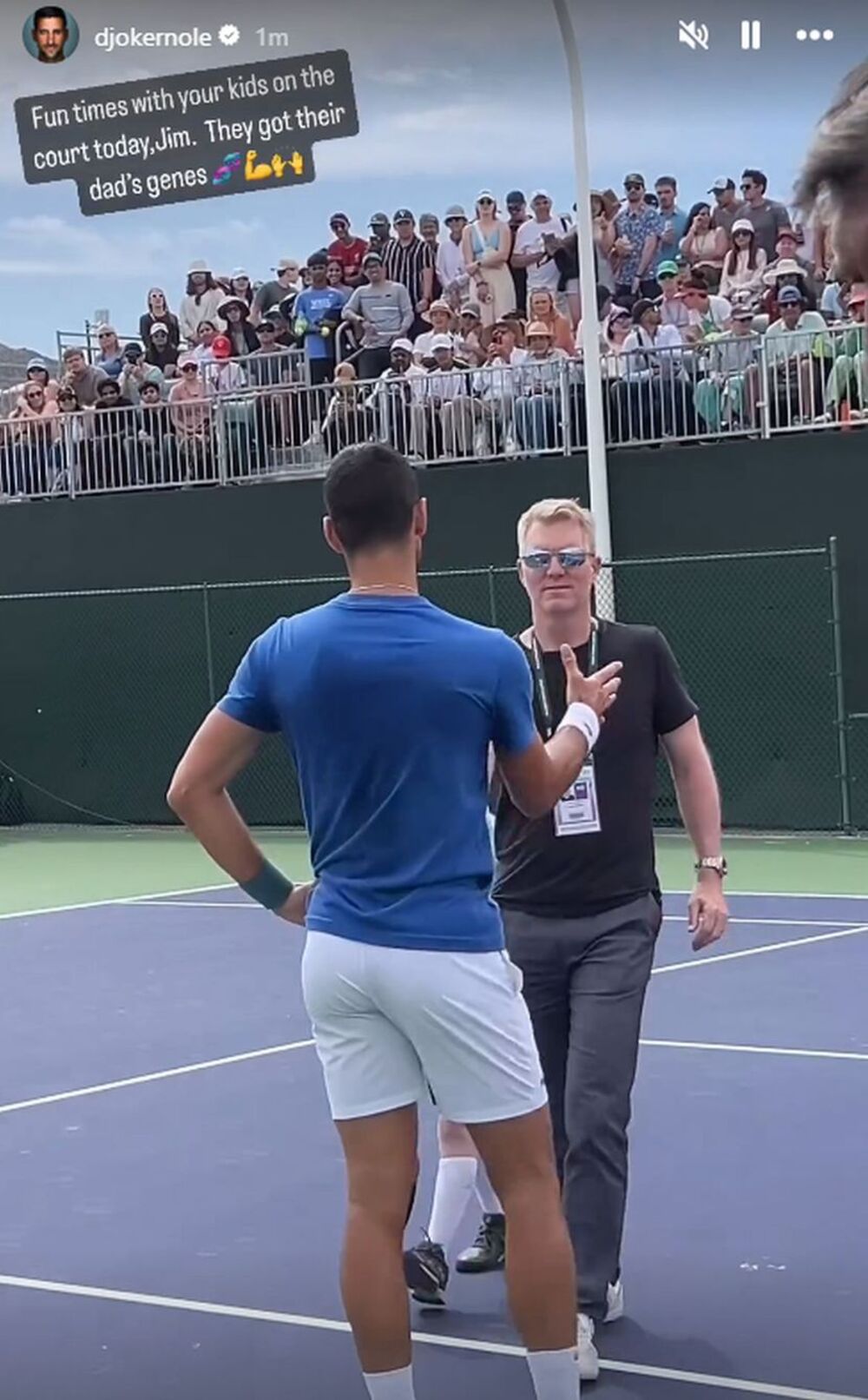 Pozdrav Novaka Đokovića i Džima Kurijera