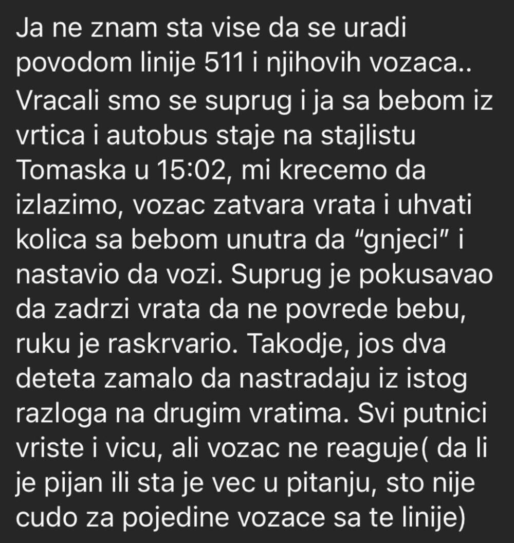 Drama na liniji 511