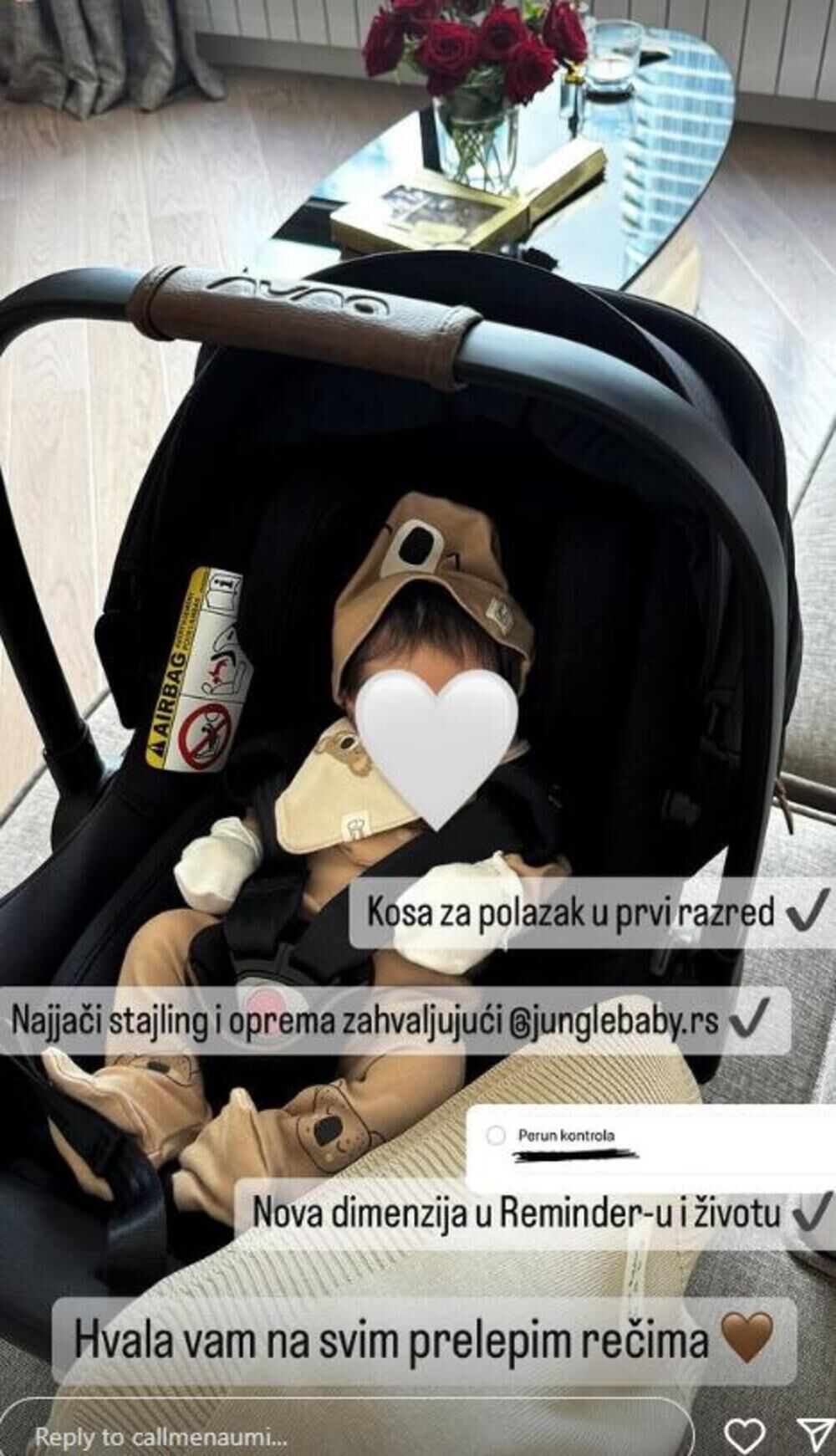 gnjenova Mina podelila prvu fotku malog Peruna, a zbog jedne stvari svi su u čudu