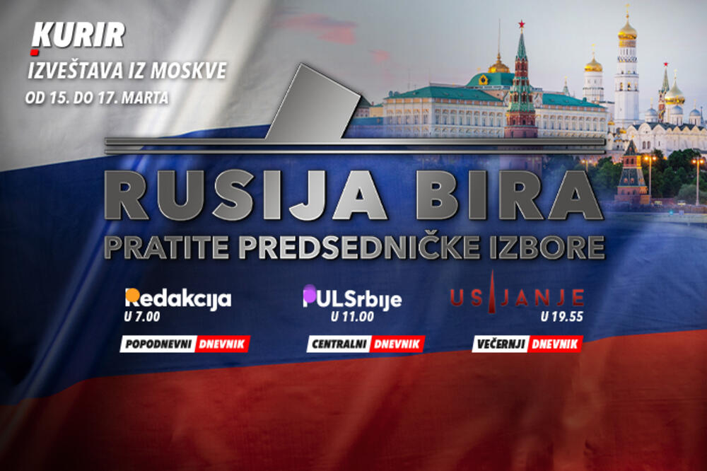 RUSIJA BIRA - IMA LI VLADIMIR PUTIN KONKURENCIJU? Sve informacije o izborima u Rusiji saznajte na Kurir TV