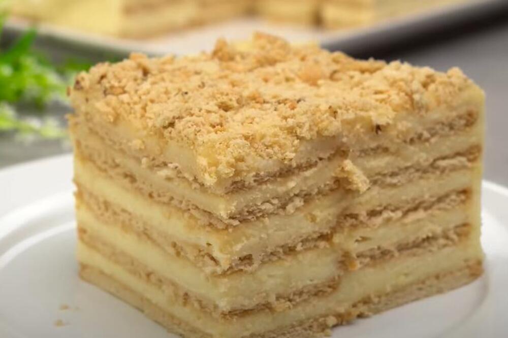 POSLASTICA KOJA TOPI NEPCA OD SAMO 20 MINUTA: Najkremastija Napoleon torta bez pečenja - traži se i parče više