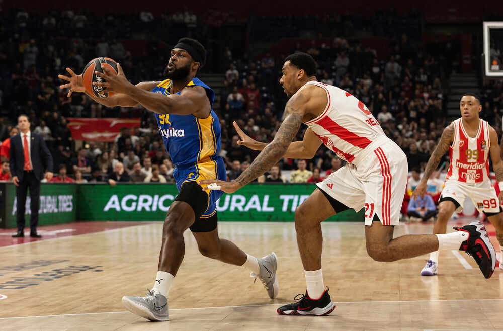 Džoš Nibo (levo) na utakmici Crvene zvezde i Makabija iz Tel Aviva