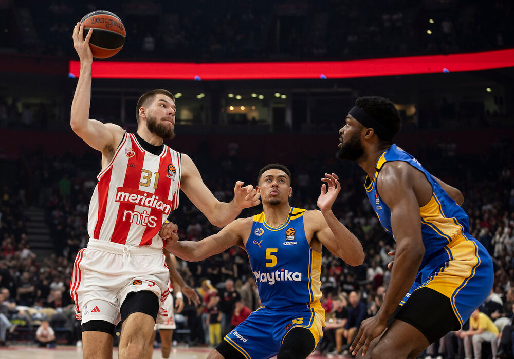 Detalj sa utakmice Crvene zvezde i Makabiaj iz Tel Aviva