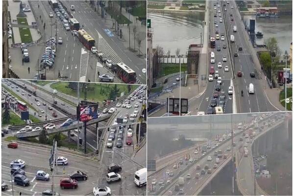 PETAK PLUS KOLAPS U SAOBRAĆAJU: Najveća gužva je u ovom delu Beograda (FOTO)