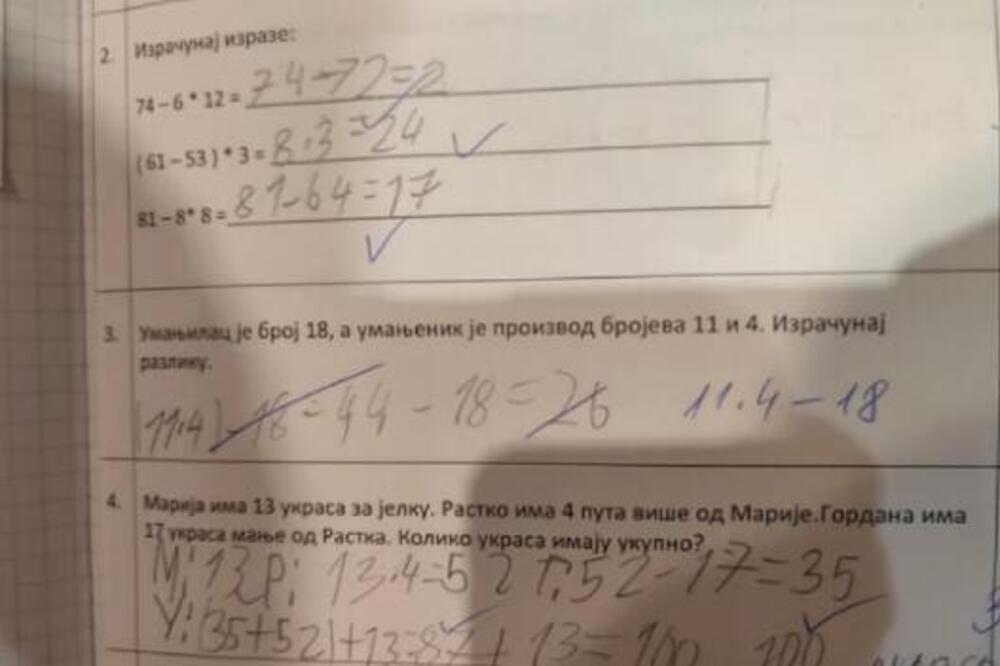 RODITELJI OSULI PALJBU PO UČITELJIMA: Sve je počelo od jednog zadatka iz matematike, ali ko je u pravu?! (FOTO)