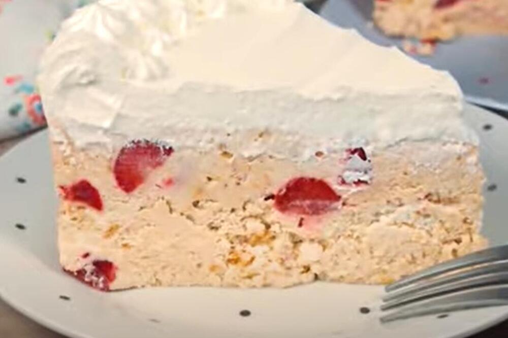 NAJPROSTIJA I NAJKREMASTIJA TORTA OD 5 SASTOJAKA I POLA KILOGRAMA JAGODA: Sprema se bez pečenja za samo 15 minuta