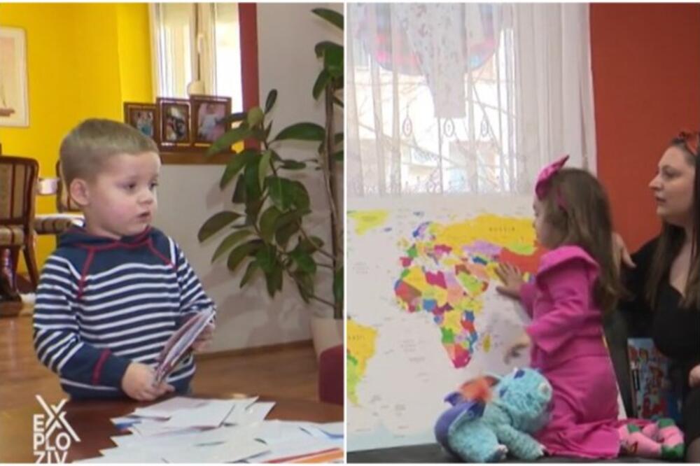 KSENIJA I ILIJA IMAJU PO SAMO 3 GODINE, A MOGU DA PREPOZNAJU ZASTAVE SVIH DRŽAVA NA SVETU: Tako mali, a genijalni