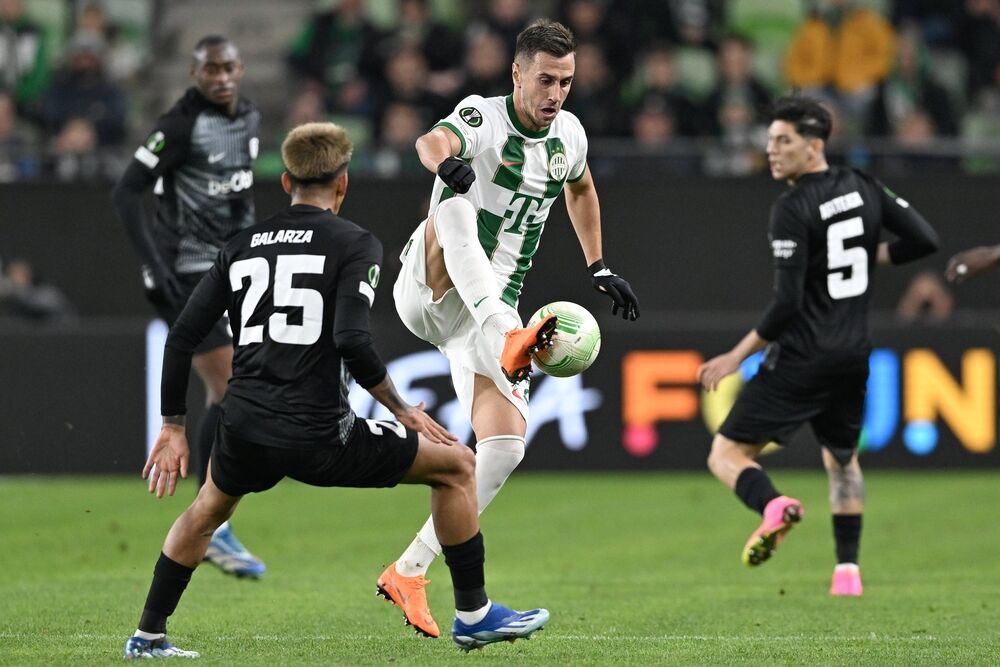 Aleksandar Pešić na utakmici Ferencvaroša i Genka