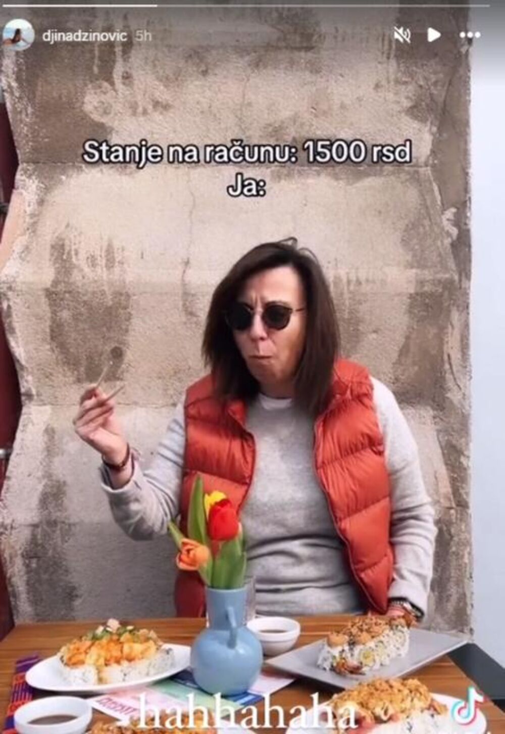 Uživa punim plućima