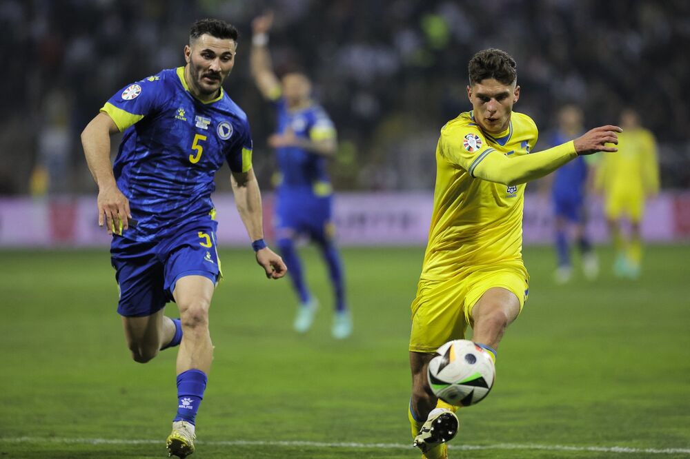 Detalj sa utakmice Bosne i Hercegovine i Ukrajine