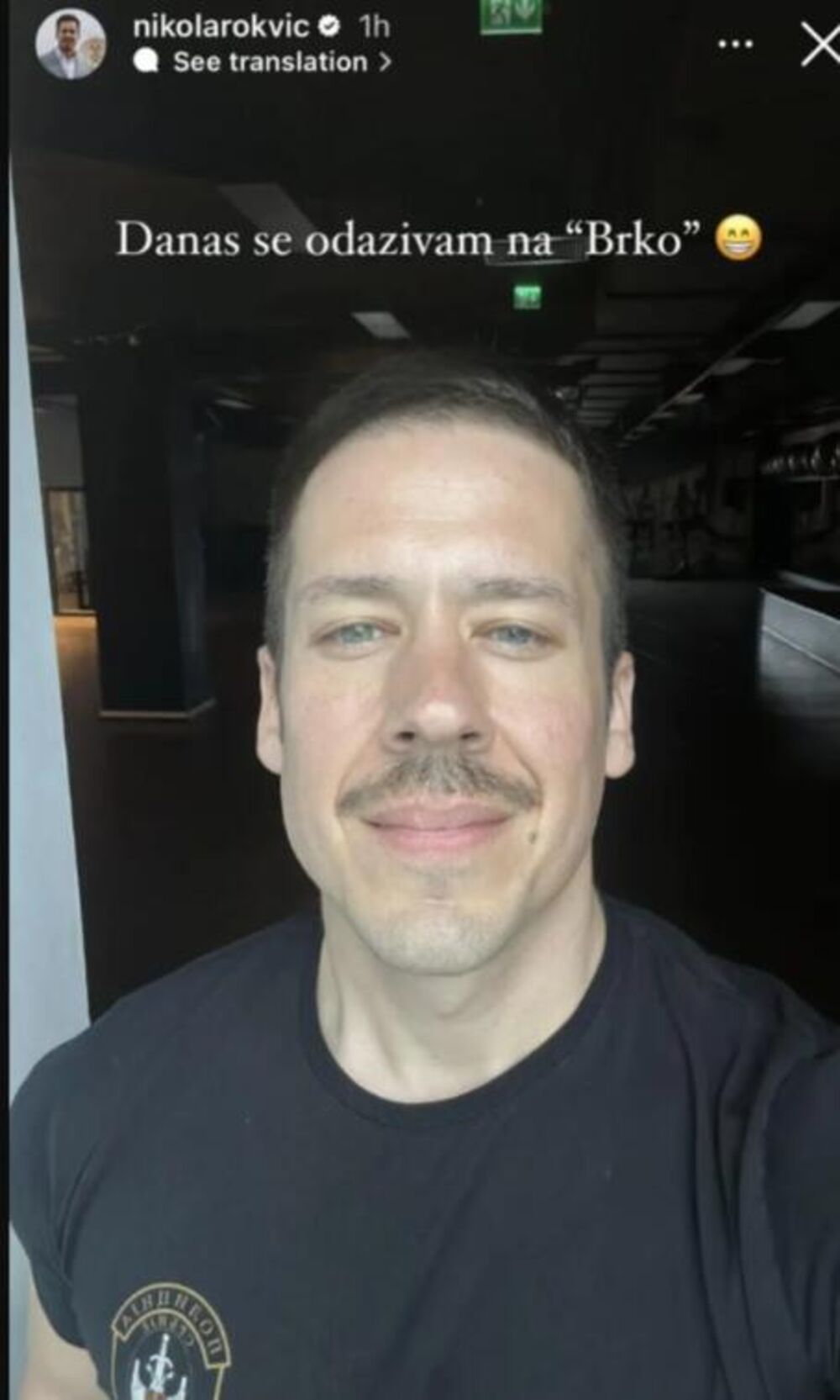 Nikola Rokvić pustio brkove