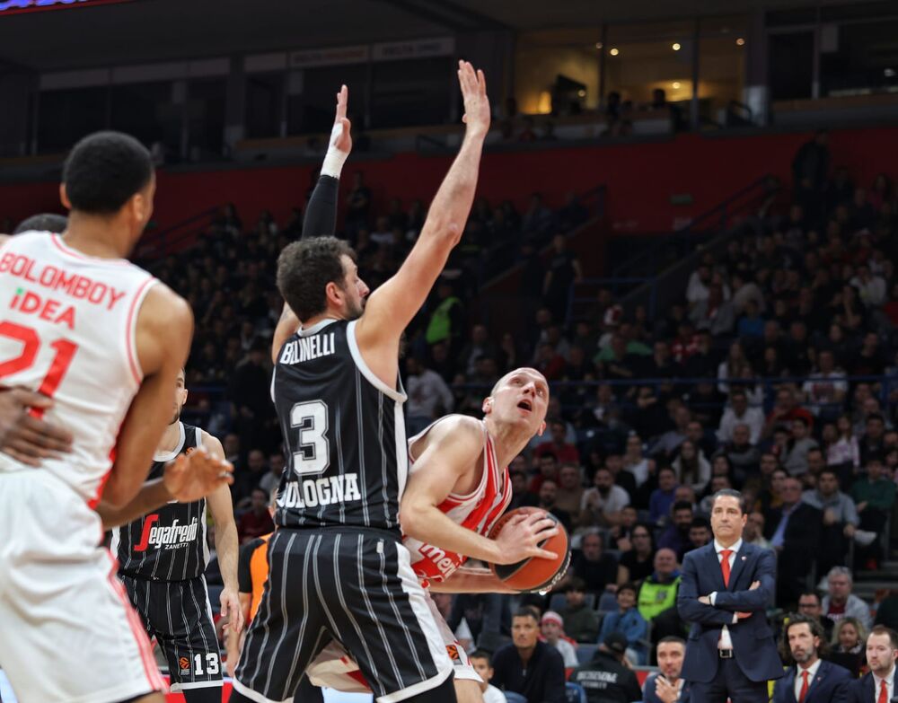 Dejan Davidovac, Marko Belineli, KK Crvena zvezda, KK Virtus Bolonja, Evroliga