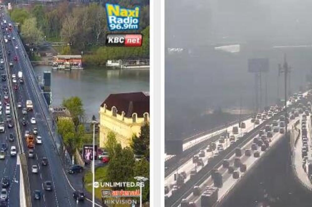 VELIKE KOLONE OD JUTROS NA BEOGRADSKIM MOSTOVIMA: U smeru ka gradu potpuni kolaps! (FOTO)