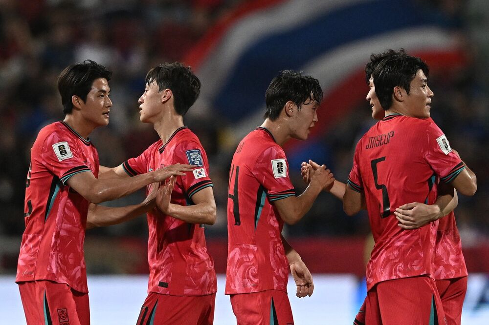 Slavlje fudbalera Južne Koreje