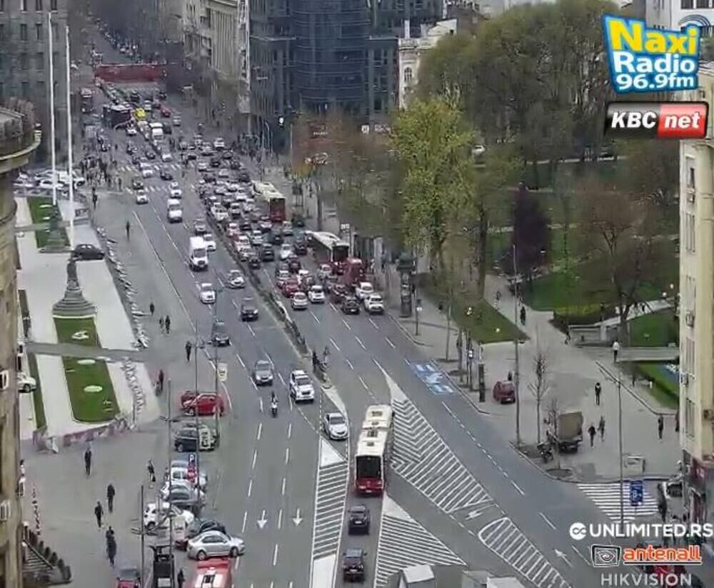 Gužva u Bulevaru kralja Aleksandra