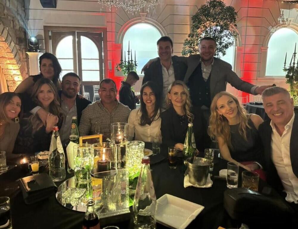 Savo Milošević i Aleksandar Stanojević na proslavi Biljane Obradović