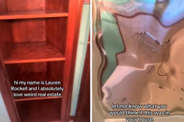 ŽENA OTKRILA SKRIVENU PROSTORIJU IZA KUPATILA: Ceo internet šokiran jezivim pogledom koji se pruža iz nje (VIDEO)