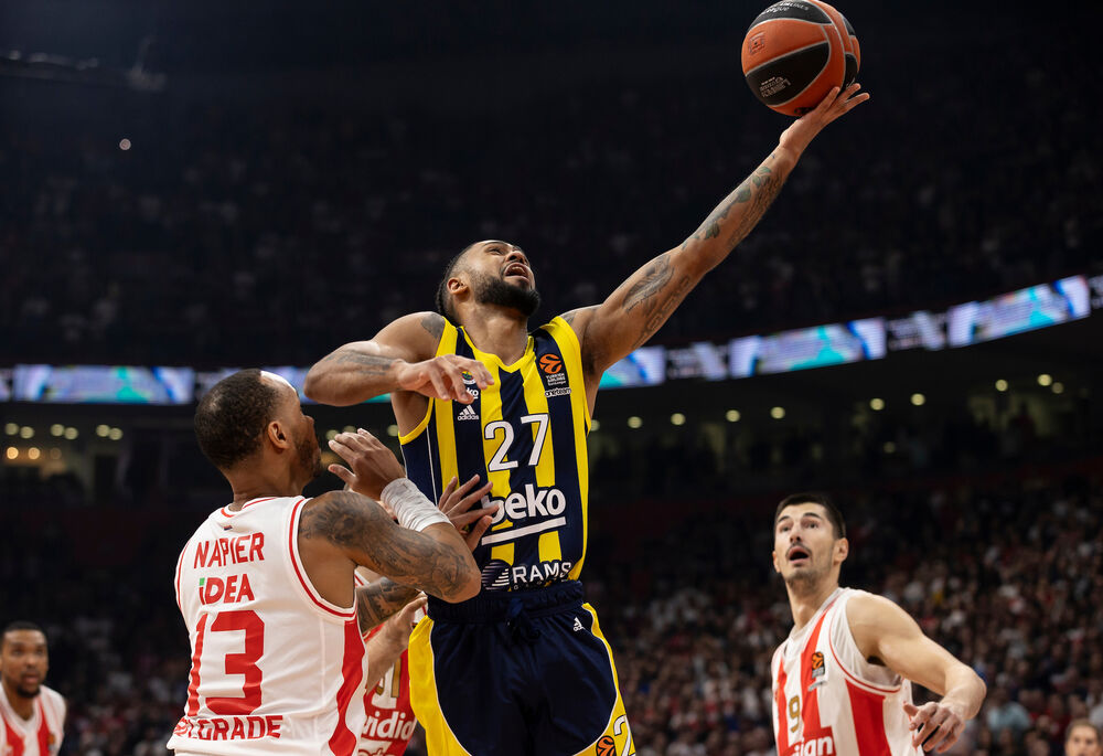 Tajler Dorsi na utakmici Crvene zvezde i Fenerbahčea