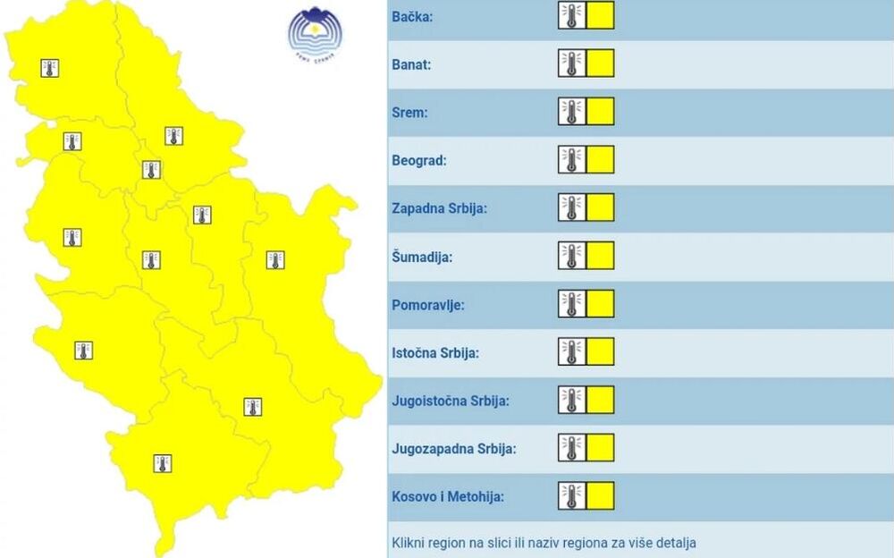 Žuti meteoalarm