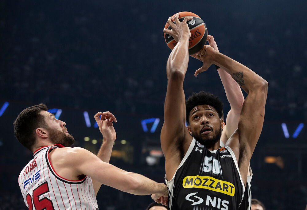 Detalj sa utakmice Partizana i Olimpijakosa