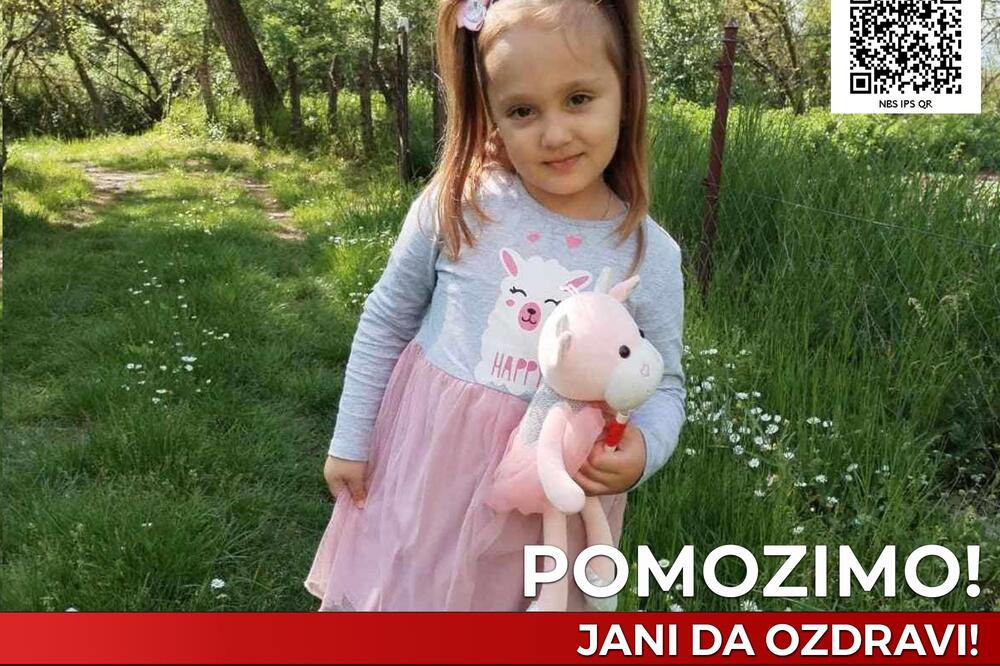 MALOJ JANI (6) POTREBAN NOVAC ZA TRETMANE MATIČNIM ĆELIJAMA: Pomozimo joj da dobije ovu bitku!